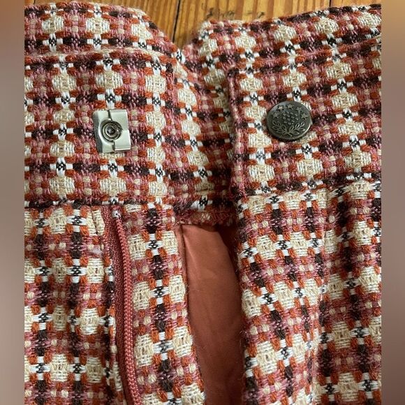 Vintage Children's Brick Red Houndstooth Trousers - Picture 7 of 11